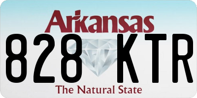 AR license plate 828KTR
