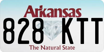 AR license plate 828KTT