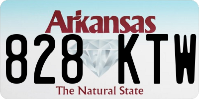 AR license plate 828KTW