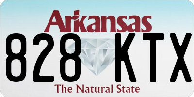 AR license plate 828KTX