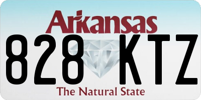 AR license plate 828KTZ