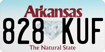 AR license plate 828KUF
