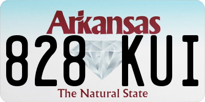 AR license plate 828KUI
