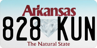 AR license plate 828KUN