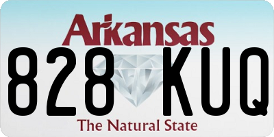 AR license plate 828KUQ