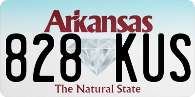 AR license plate 828KUS
