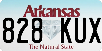 AR license plate 828KUX