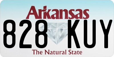 AR license plate 828KUY