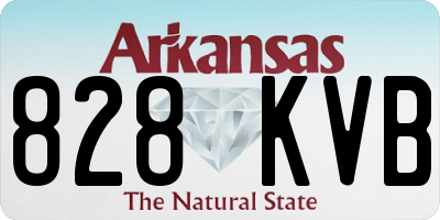 AR license plate 828KVB