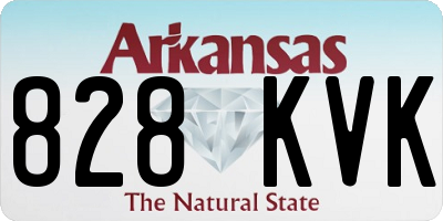 AR license plate 828KVK