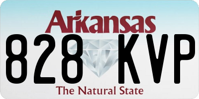 AR license plate 828KVP