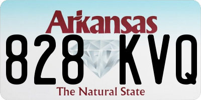 AR license plate 828KVQ