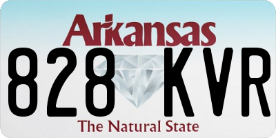 AR license plate 828KVR
