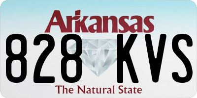 AR license plate 828KVS
