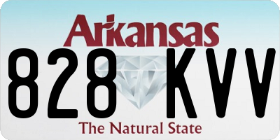 AR license plate 828KVV