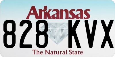 AR license plate 828KVX