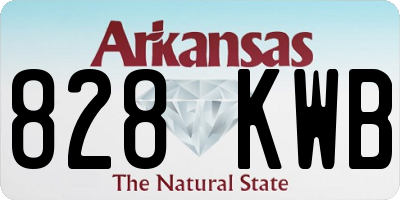 AR license plate 828KWB