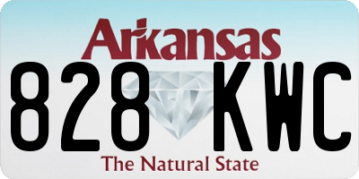 AR license plate 828KWC