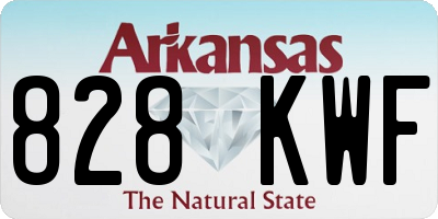 AR license plate 828KWF