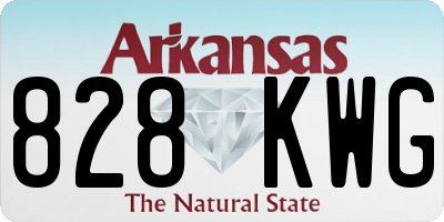 AR license plate 828KWG
