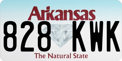 AR license plate 828KWK