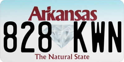 AR license plate 828KWN