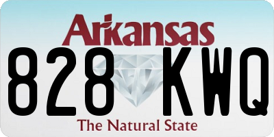 AR license plate 828KWQ