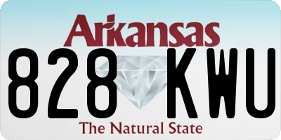 AR license plate 828KWU