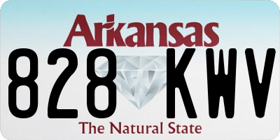 AR license plate 828KWV