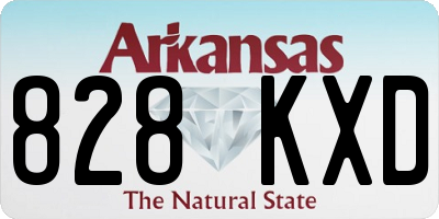 AR license plate 828KXD