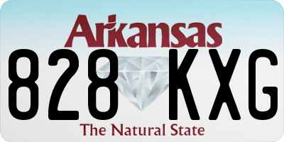 AR license plate 828KXG