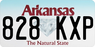 AR license plate 828KXP