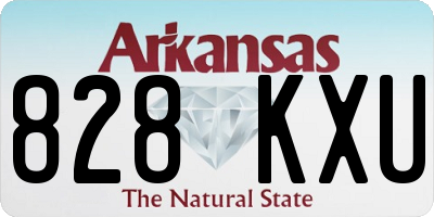 AR license plate 828KXU