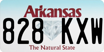 AR license plate 828KXW