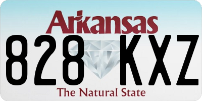AR license plate 828KXZ