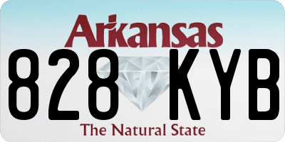 AR license plate 828KYB