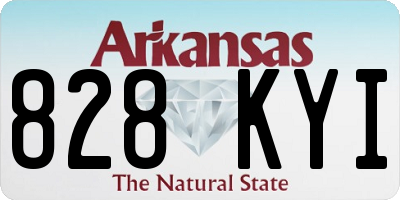 AR license plate 828KYI