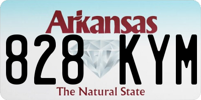 AR license plate 828KYM