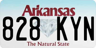 AR license plate 828KYN