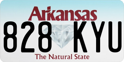 AR license plate 828KYU