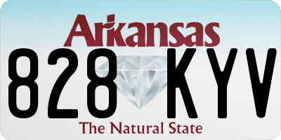 AR license plate 828KYV