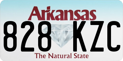 AR license plate 828KZC