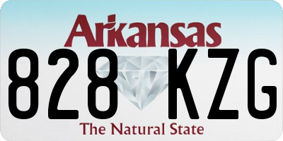 AR license plate 828KZG