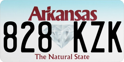 AR license plate 828KZK