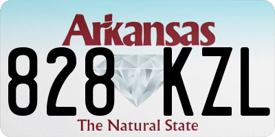 AR license plate 828KZL