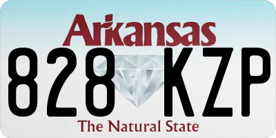 AR license plate 828KZP
