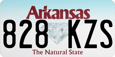 AR license plate 828KZS