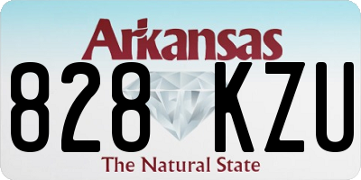 AR license plate 828KZU