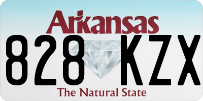 AR license plate 828KZX