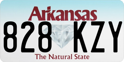 AR license plate 828KZY